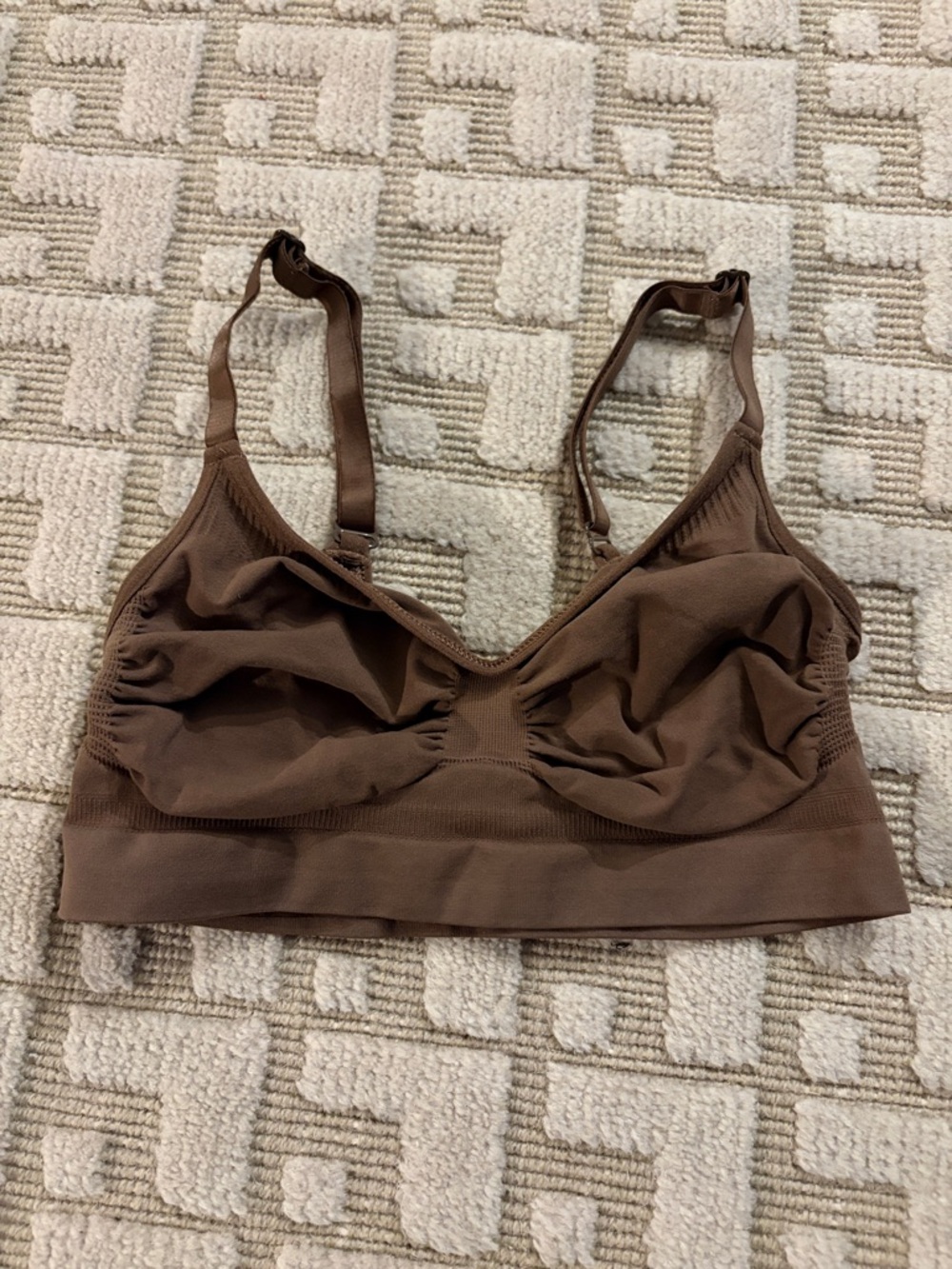 SKIMS Seamless Sculpt Bralette Brown Size S/M